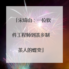 宋琦山：一位软件工程师到茶乡制茶人的蝶变