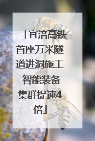 宜涪高铁首座万米隧道进洞施工 智能装备集群提速4倍