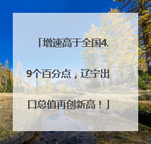 增速高于全国4.9个百分点，辽宁出口总值再创新高！