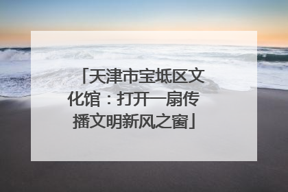 天津市宝坻区文化馆：打开一扇传播文明新风之窗