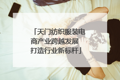 天门纺织服装电商产业跨越发展 打造行业新标杆
