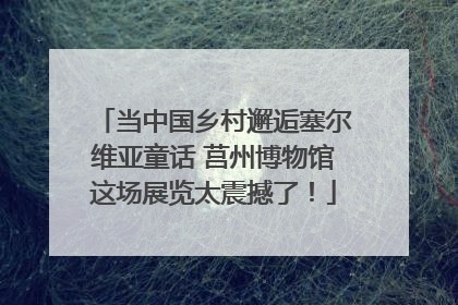 当中国乡村邂逅塞尔维亚童话 莒州博物馆这场展览太震撼了！