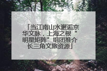 当江南山水邂逅京华文脉，上海之根“明星矩阵”组团推介长三角文旅资源