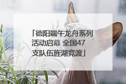 德阳端午龙舟系列活动启幕 全国47支队伍旌湖竞渡