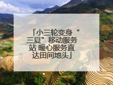小三轮变身“三夏”移动服务站 暖心服务直达田间地头