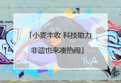 小麦丰收 科技助力 非遗也来凑热闹