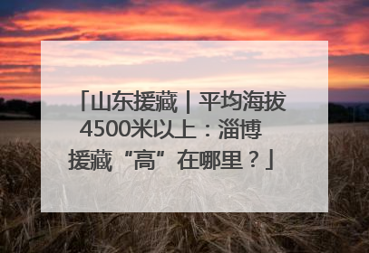 山东援藏｜平均海拔4500米以上：淄博援藏“高”在哪里？