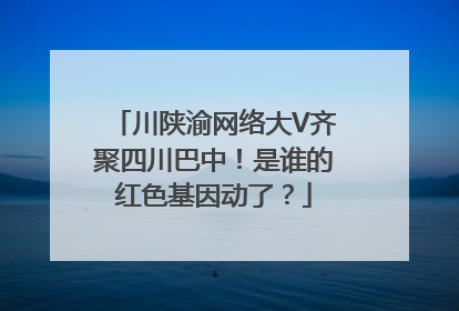 川陕渝网络大V齐聚四川巴中！是谁的红色基因动了？