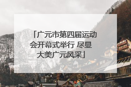 广元市第四届运动会开幕式举行 尽显大美广元风采