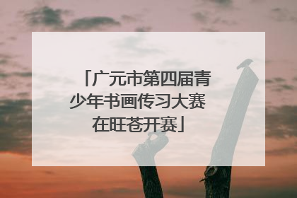 广元市第四届青少年书画传习大赛在旺苍开赛
