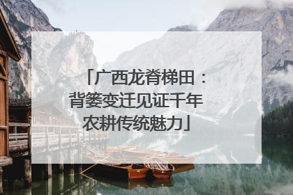广西龙脊梯田：背篓变迁见证千年农耕传统魅力