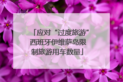 应对“过度旅游” 西班牙伊维萨岛限制旅游用车数量