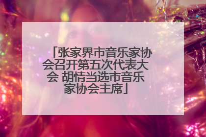 张家界市音乐家协会召开第五次代表大会 胡情当选市音乐家协会主席