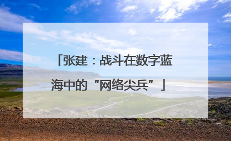 张建：战斗在数字蓝海中的“网络尖兵”