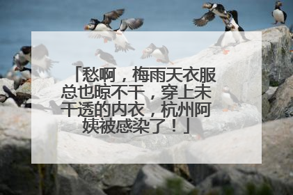 愁啊，梅雨天衣服总也晾不干，穿上未干透的内衣，杭州阿姨被感染了！