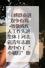 感恩奋进 双争有我•致敬残疾人工作先进集体丨河北省青年志愿者中心（“小橘灯”助残接力计划实施团队）：用温暖陪伴，守护特殊孩子成长