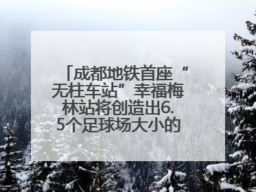 成都地铁首座“无柱车站”幸福梅林站将创造出6.5个足球场大小的通透空间
