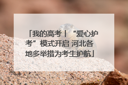 我的高考丨“爱心护考”模式开启 河北各地多举措为考生护航