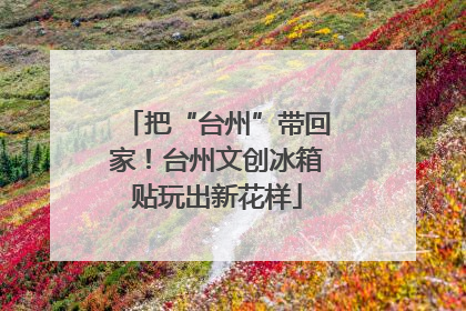 把“台州”带回家！台州文创冰箱贴玩出新花样