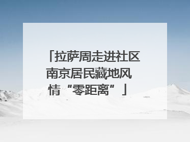拉萨周走进社区 南京居民藏地风情“零距离”