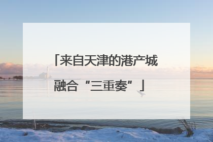 来自天津的港产城融合“三重奏”