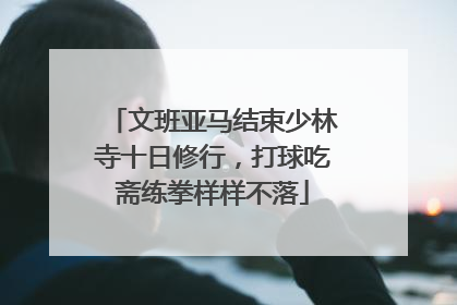 文班亚马结束少林寺十日修行，打球吃斋练拳样样不落
