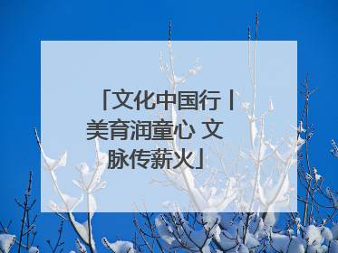 文化中国行丨美育润童心 文脉传薪火