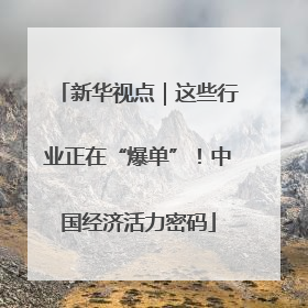 新华视点｜这些行业正在“爆单”！中国经济活力密码