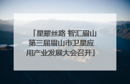 星耀丝路 智汇眉山 第三届眉山市卫星应用产业发展大会召开