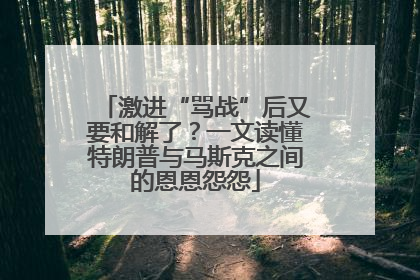 激进“骂战”后又要和解了？一文读懂特朗普与马斯克之间的恩恩怨怨