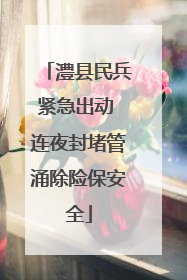 澧县民兵紧急出动 连夜封堵管涌除险保安全