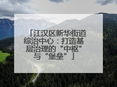 江汉区新华街道综治中心：打造基层治理的“中枢”与“堡垒”