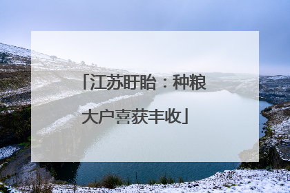 江苏盱眙：种粮大户喜获丰收