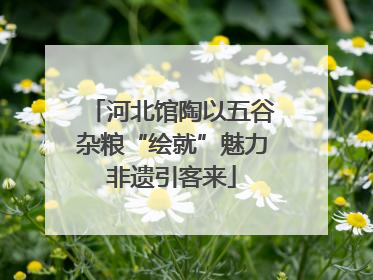河北馆陶以五谷杂粮“绘就”魅力非遗引客来