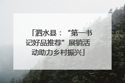 泗水县：“第一书记好品推荐”展销活动助力乡村振兴