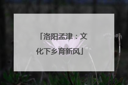 洛阳孟津：文化下乡育新风
