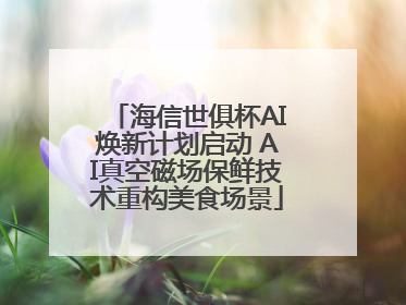 海信世俱杯AI焕新计划启动 AI真空磁场保鲜技术重构美食场景