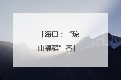 海口：“琼山福稻”香