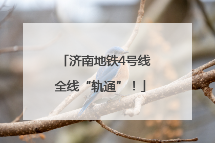济南地铁4号线全线“轨通”！