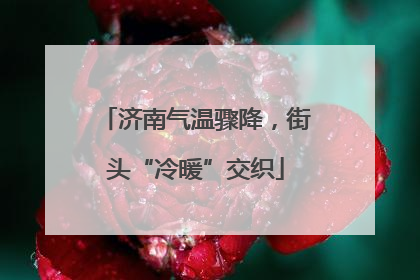 济南气温骤降，街头“冷暖”交织