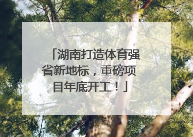 湖南打造体育强省新地标，重磅项目年底开工！