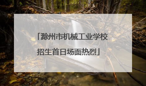 滁州市机械工业学校招生首日场面热烈