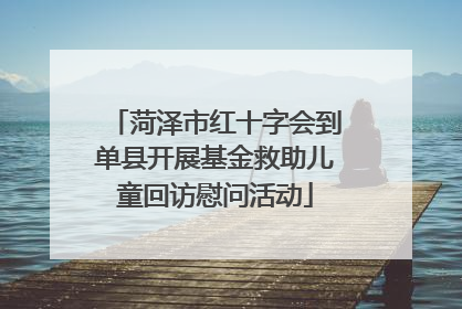 菏泽市红十字会到单县开展基金救助儿童回访慰问活动