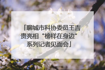 聊城市科协委员王吉贵亮相“榜样在身边”系列记者见面会