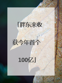 胖东来收获今年首个100亿