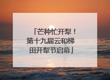 芒种忙开犁！第十九届云和梯田开犁节启幕