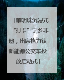 董明珠沉浸式“打卡”宁乡非遗，出席格力钛新能源公交车投放启动式