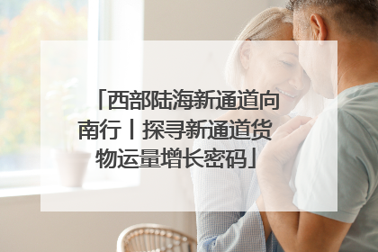 西部陆海新通道向南行丨探寻新通道货物运量增长密码