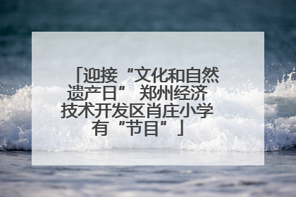 迎接“文化和自然遗产日” 郑州经济技术开发区肖庄小学有“节目”