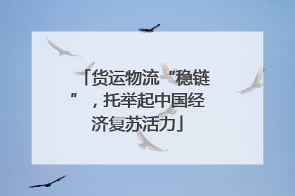 货运物流“稳链”，托举起中国经济复苏活力